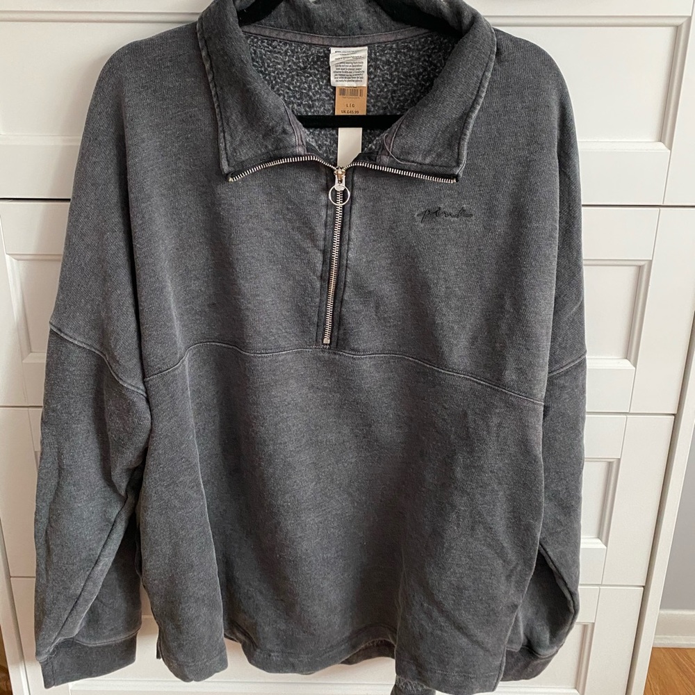 Pink Quarter Zip Jakcet